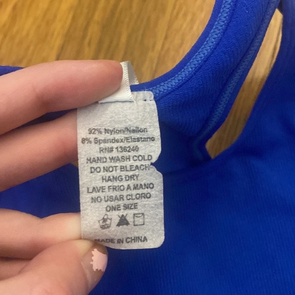 Yitong Girls Blue Tank Top OS - Picture 3 of 7